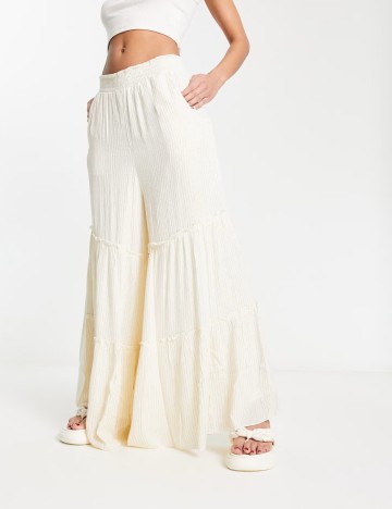 Pantaloni Raga, crem