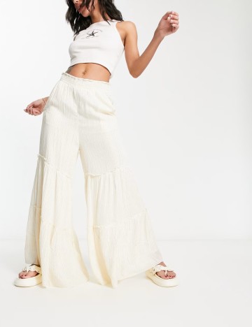 Pantaloni Raga, crem