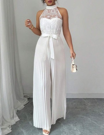 Salopetă lungă Shein, alb