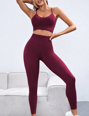 Compleu sport Shein, vișiniu