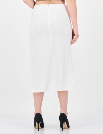 Fustă midi SNDYS, alb