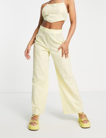 Pantaloni Pimkie, galben