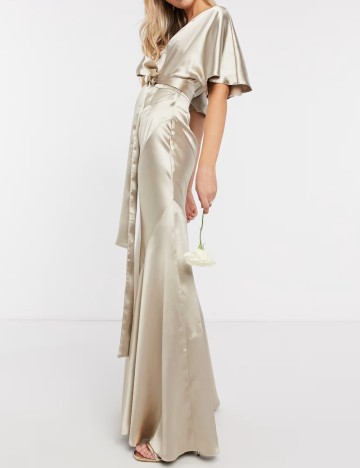 Rochie de ocazie ASOS, bej