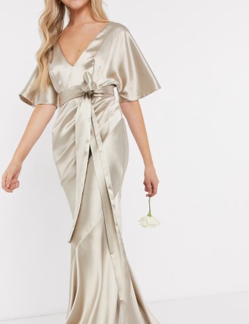 Rochie de ocazie ASOS, bej
