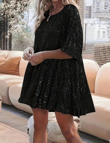 Rochie mini Shein Curve+, negru