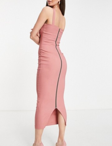 Rochie maxi Vesper, roz