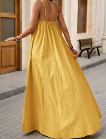 Rochie maxi Shein, galben