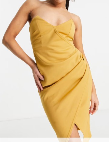 Rochie mini ASOS, galben muștar