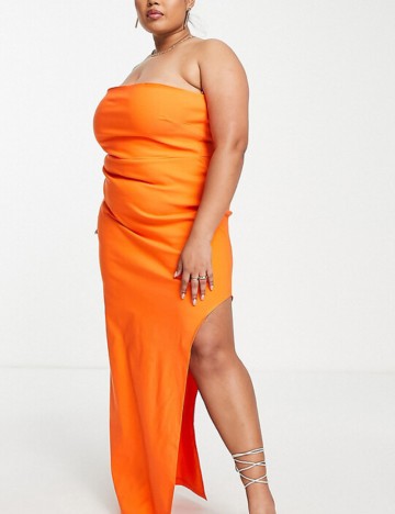 Rochie maxi Vesper, portocaliu