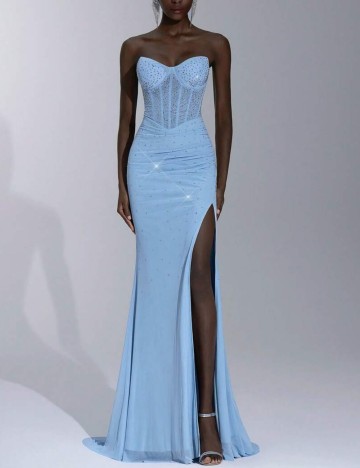 Rochie de ocazie Shein, albastru