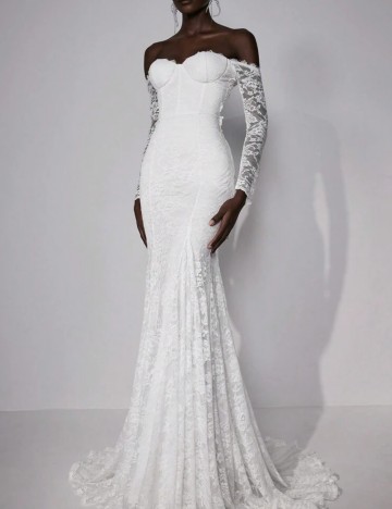 Rochie de mireasă Shein, alb