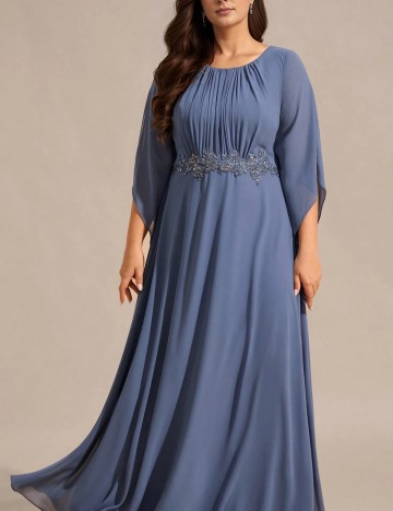 Rochie maxi Shein Curve+, albastru