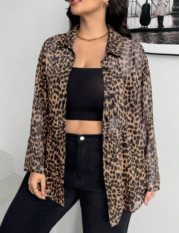 Cămașă Shein Curve+, mix culori