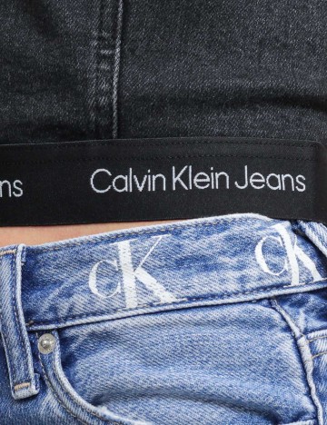Top Calvin Klein Jeans, negru