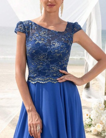 Rochie de ocazie Shein FAERIESTY, albastru