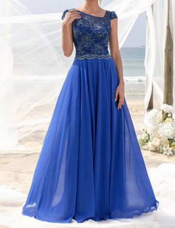 Rochie de ocazie Shein FAERIESTY, albastru