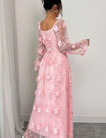 Rochie maxi Shein, roz