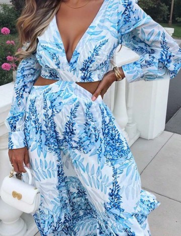 Rochie maxi Shein, mix culori