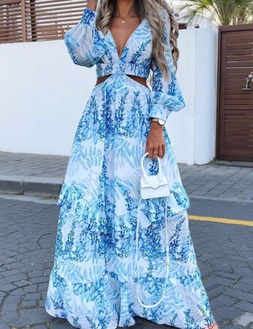 Rochie maxi Shein, mix culori