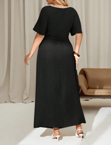 Rochie midi Shein Curve+, negru