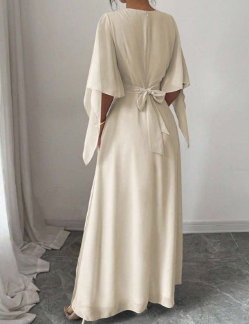 Rochie maxi Shein, crem