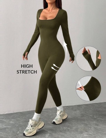 Salopetă Shein, verde