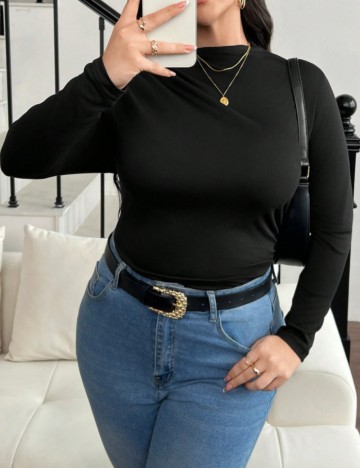 Bluză Shein Curve+, negru