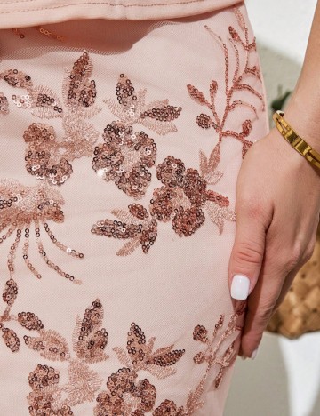 Set Rochie și Cardigan Shein Curve+, roz