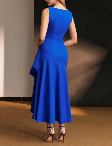 Rochie midi Shein MOTF, albastru