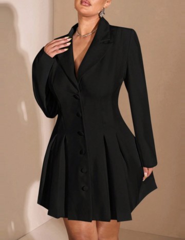 Rochie mini Shein Curve+, negru