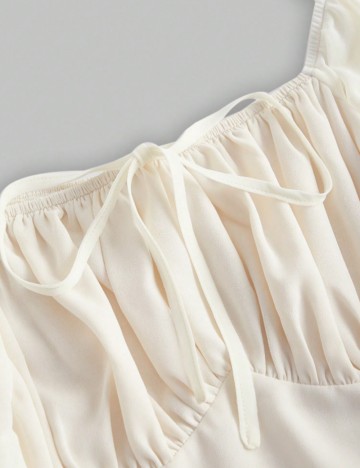 Rochie midi Shein Curve+, crem