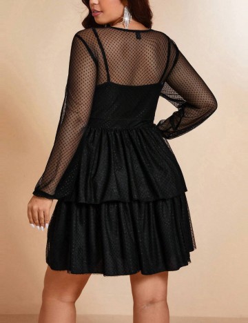 Rochie mini Shein Curve+, negru