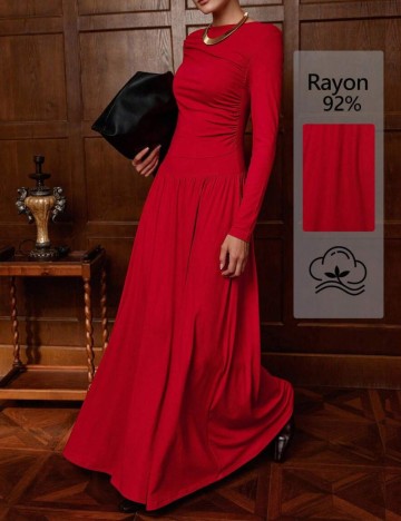 Rochie maxi Shein, roșu