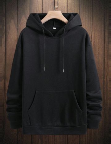 Hanorac Shein MANFINITY, negru