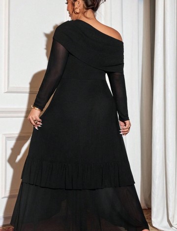 Rochie midi Shein Curve+, negru