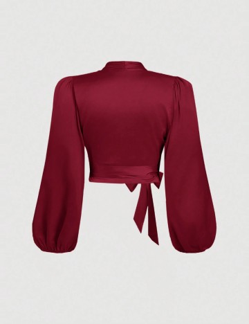 Cămașă Shein Curve+, vișiniu