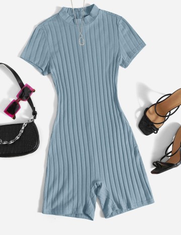 Salopetă scurtă Shein, turcoaz