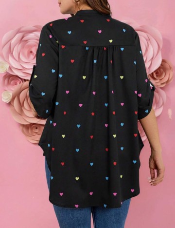 Cămașă Shein Curve+, negru