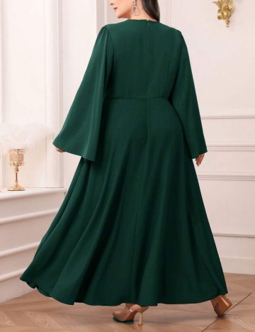 Rochie de ocazie Shein Curve+, verde