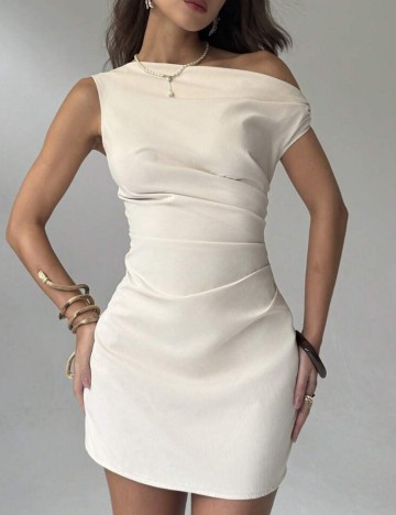 Rochie mini Shein, crem