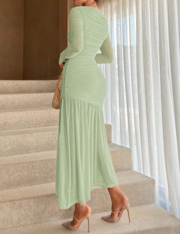 Rochie maxi Shein, verde