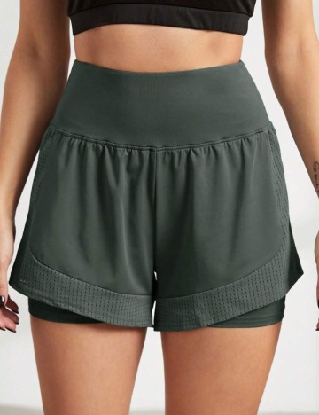 Pantaloni scurți Shein, verde