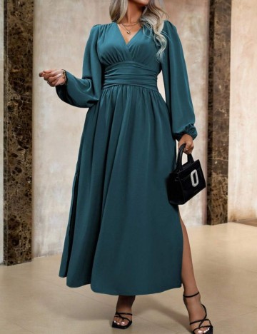 Rochie maxi Shein Curve+, verde