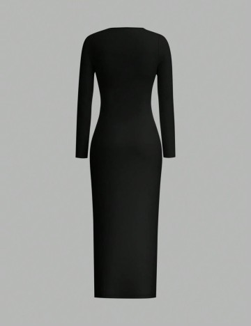 Rochie maxi Shein Curve+, negru