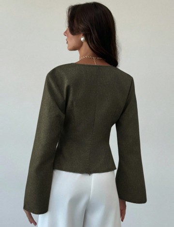 Cămașă Shein, kaki