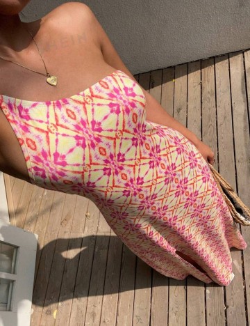 Rochie maxi Shein, mix culori