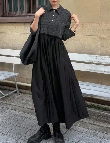 Rochie midi Shein, mix culori