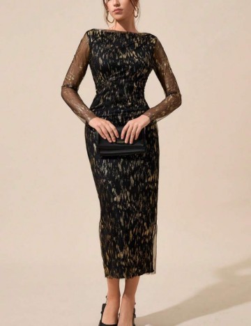 Rochie midi Shein, mix culori