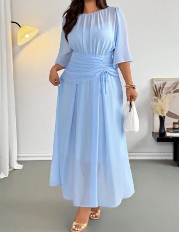 Rochie maxi Shein Curve+, albastru