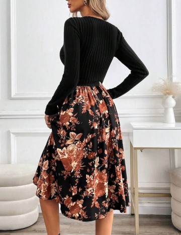 Rochie midi Shein, mix culori